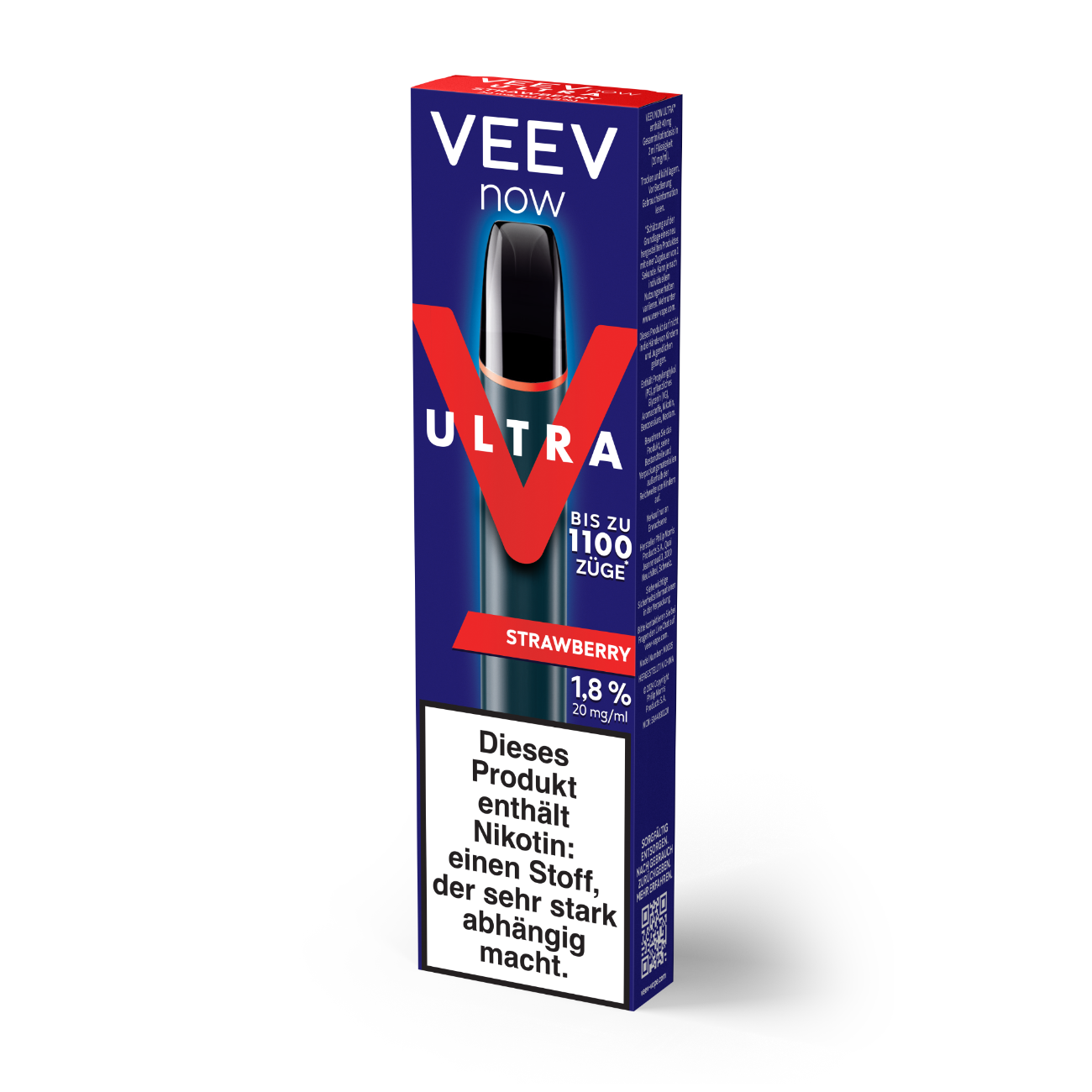 Veev Now Ultra E-Shisha Strawberry 20mg (5 x 1 Stk) Einweg
