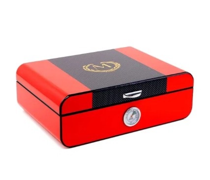 Myon Humidor Racing Edition rot/ Carbon für 25 Cigarren