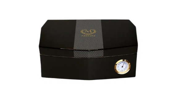 Myon Humidor Racing Edition schwarz/Carbon für 10 Cigarren