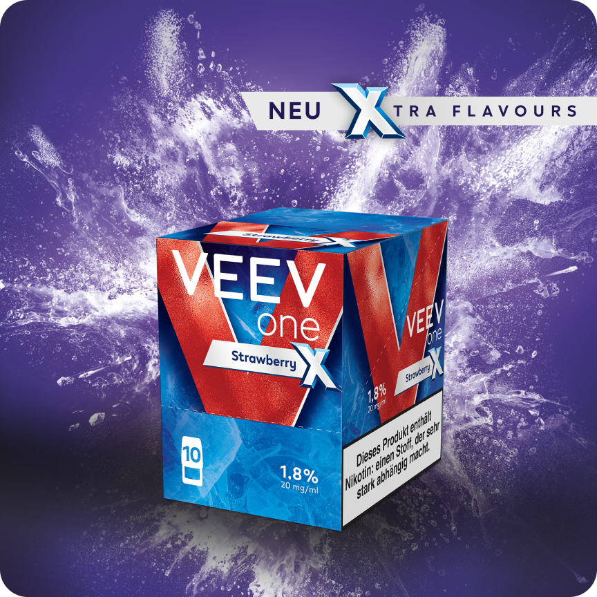 Aktion Veev Pods Strawberry Extra 1x2 Pods