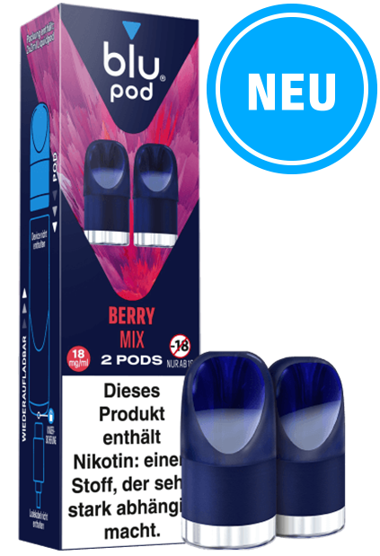 Blu Pod Berry Mix 6 x 2 Pods 18mg/ml Nikotin € 7,34 Einzelpreis