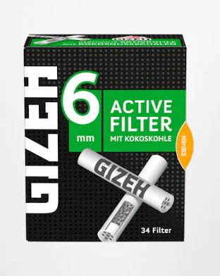 GIZEH BLACK® ACTIVE FILTER 6MM 34ER