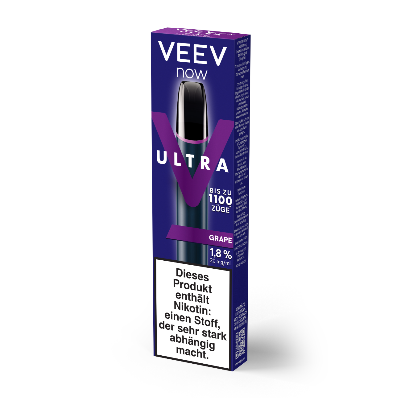 Veev Now Ultra E-Shisha Grape 20mg (5 x 1 Stk) Einweg