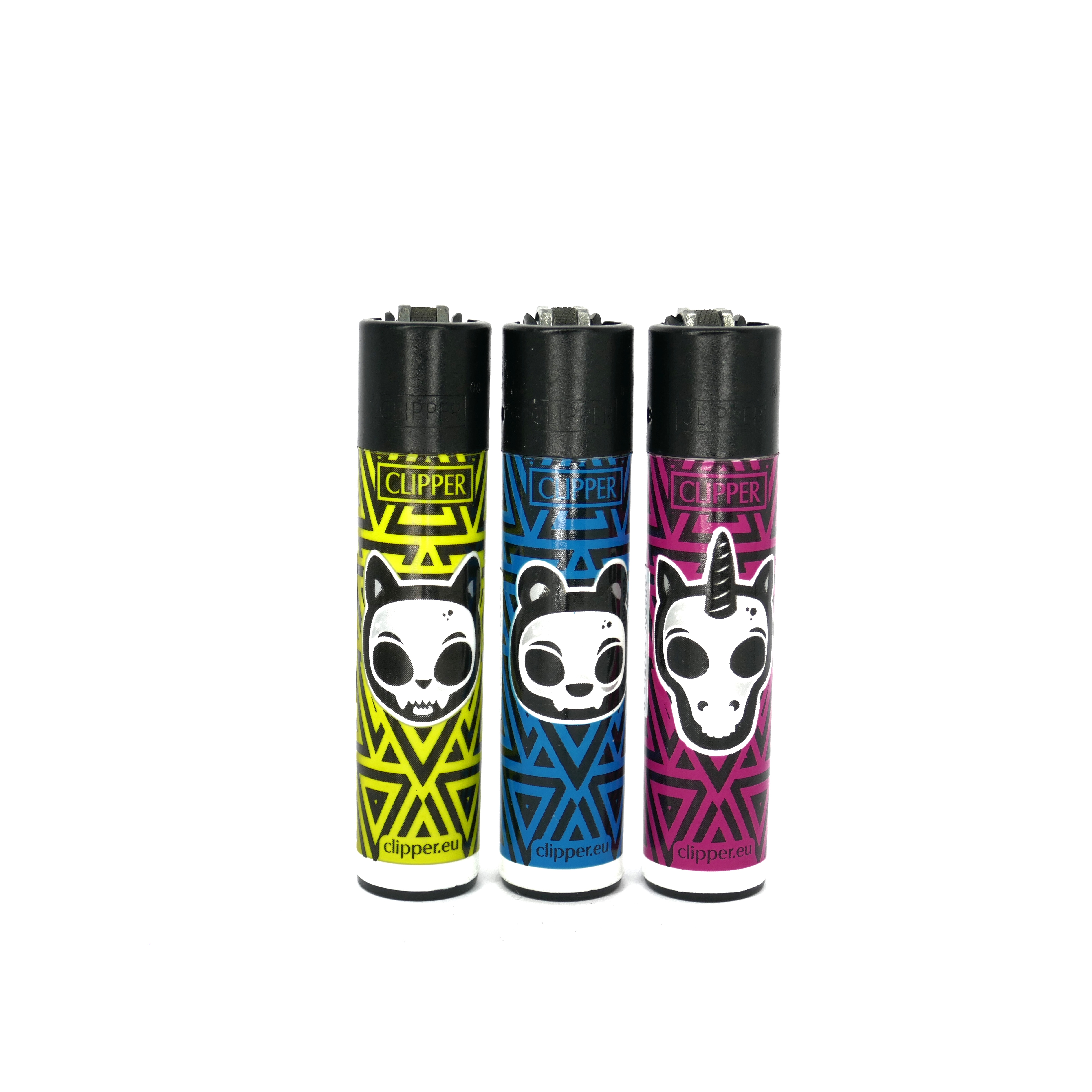 Clipper 3er Set Abstract Skull