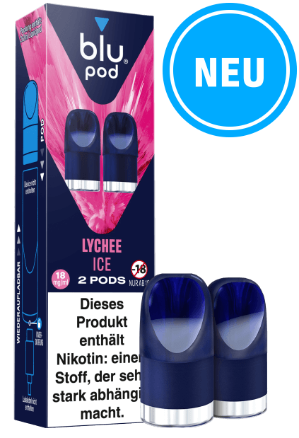 Blu Pod Lychee Ice 6 x 2 Pods 18mg/ml Nikotin € 7,34 Einzelpreis