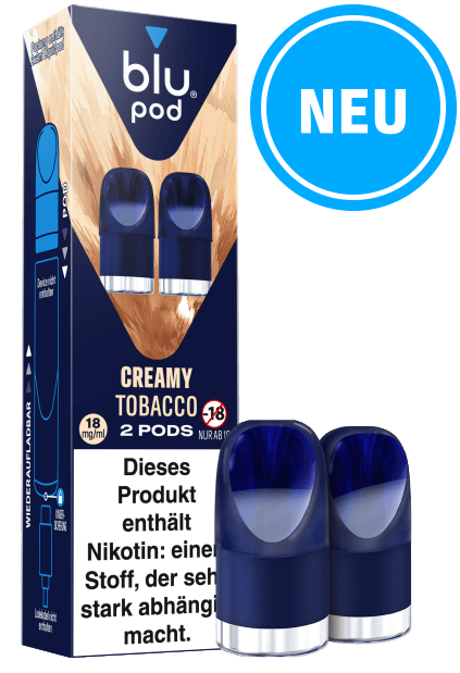 Blu Pod Creamy Tobacco 6 x 2 Pods 18mg/ml Nikotin € 7,34 Einzelpreis