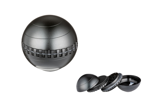 Gyro Grinder Metall dreiteilig schwarz