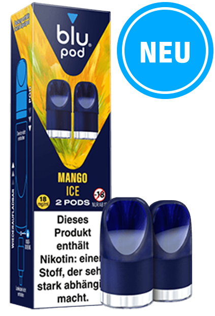 Blu Pod Mango Ice 6 x 2 Pods 18mg/ml Nikotin € 7,34 Einzelpreis