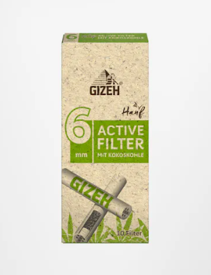 GIZEH HANF ACTIVE FILTER 6MM 10ER