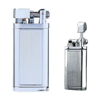 Myon Saint Claude Pipe Softflame Lighter chrom