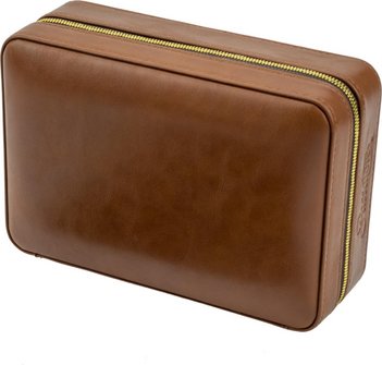 Passatore Reisehumidor 4 Cigarren braun Kunstleder