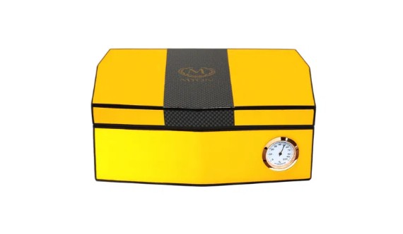 Myon Humidor Racing Edition gelb/Carbon für 10 Cigarren